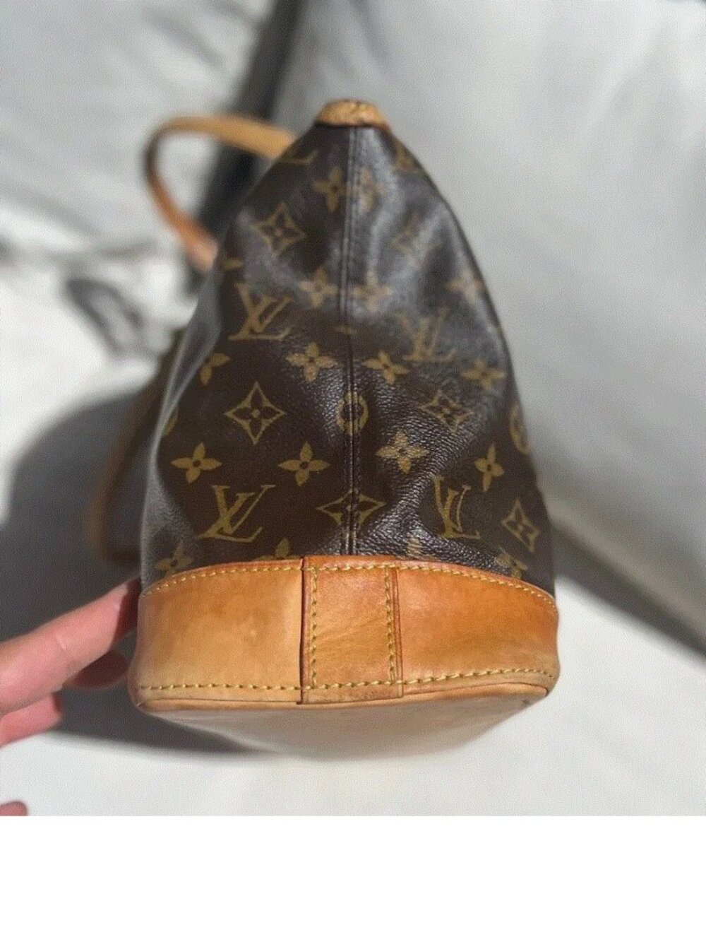 Louis Vuitton LV Tote Bag M40104 Lockit Vertical Brown Monogram - Picture 7 of 10